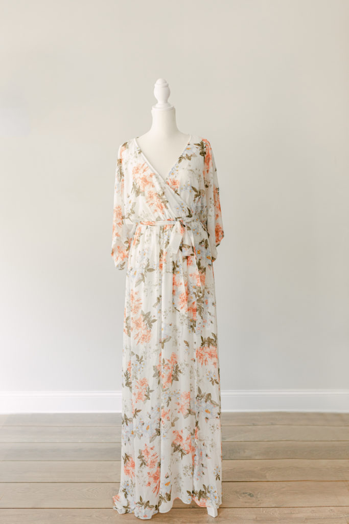 what to wear for your photo session, floral maxi dress