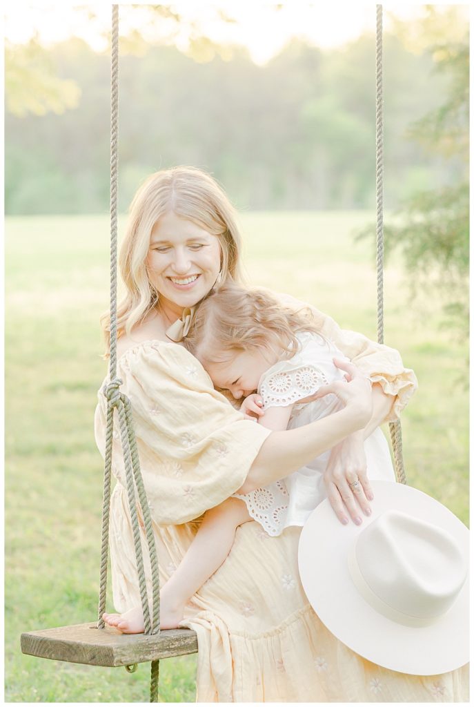 Huntsville Motherhood Photography, mom and toddler girl hugging and laughing