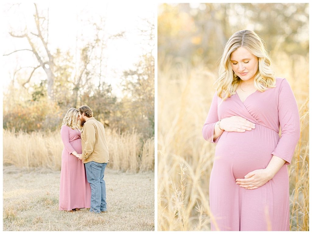 Husband and wife expecting first baby, Jackson, Mississippi Maternity Session