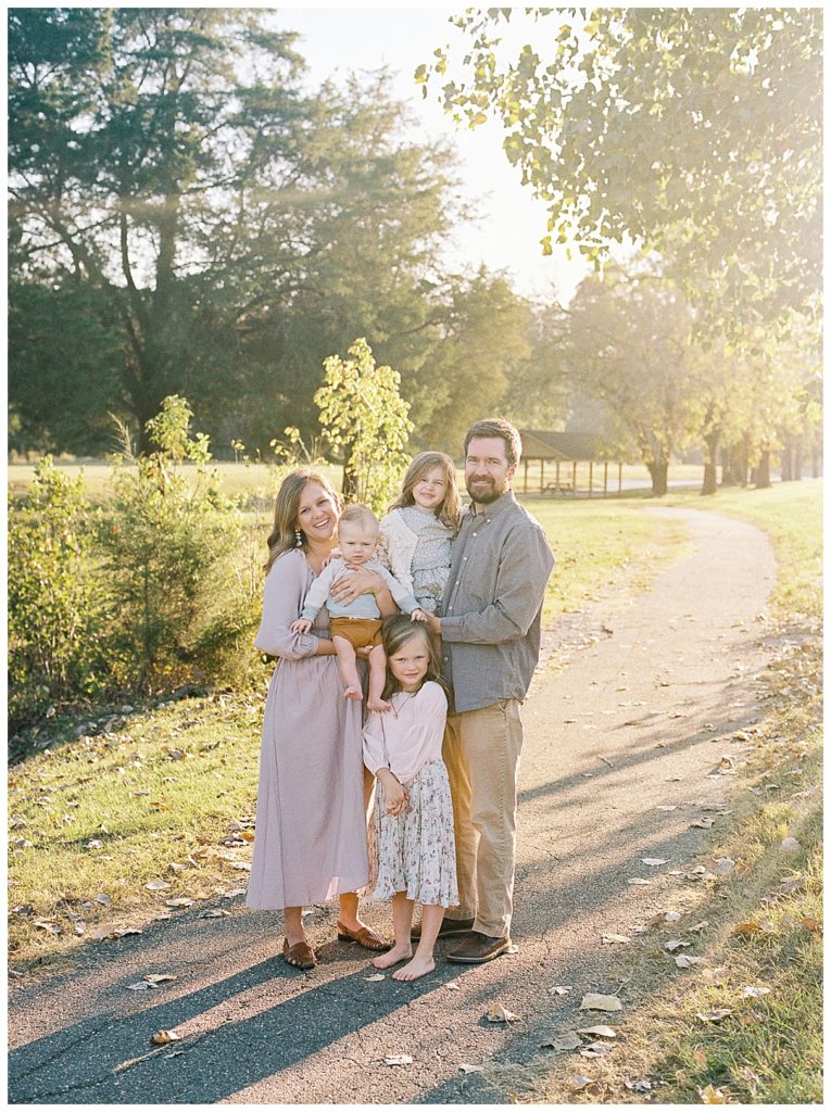Birmingham Family Session, smiling family of five
