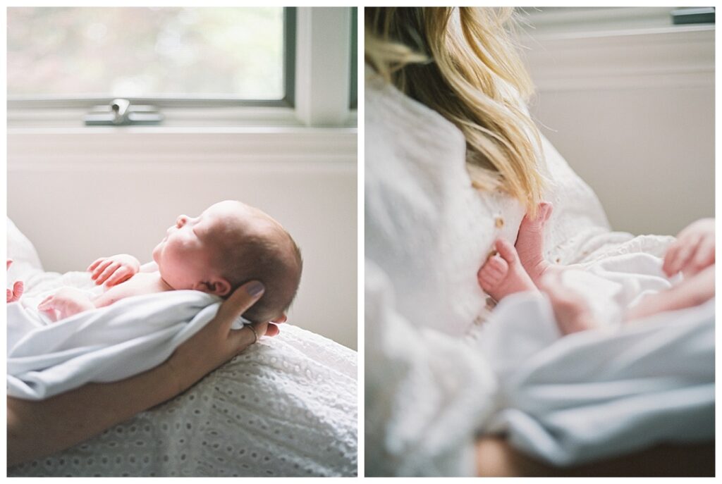 detail shots of toes and fingers at huntsville lifestyle newborn session