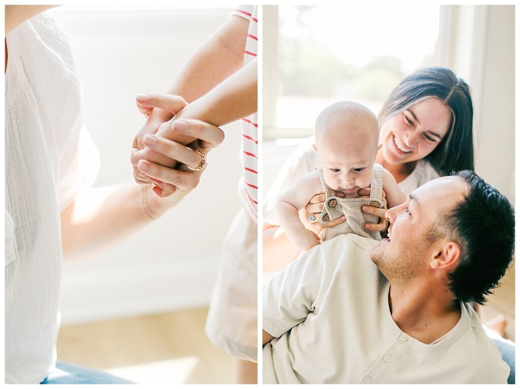 happy huntsville, alabama family photos at home