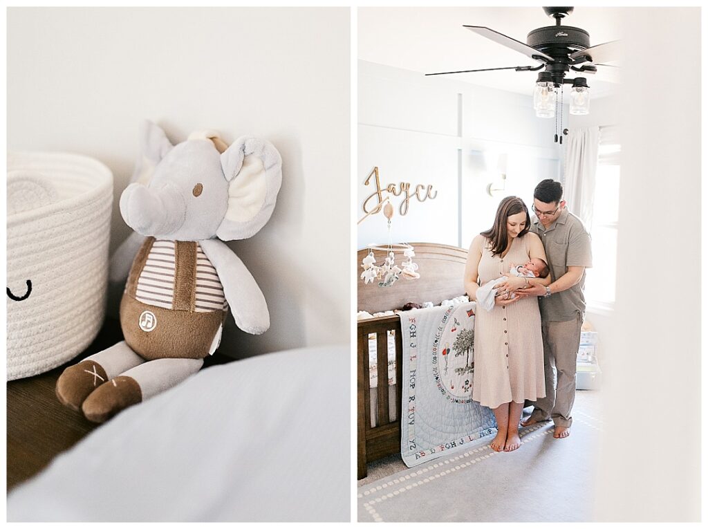 nursery images of in-home newborn photos in huntsville, al