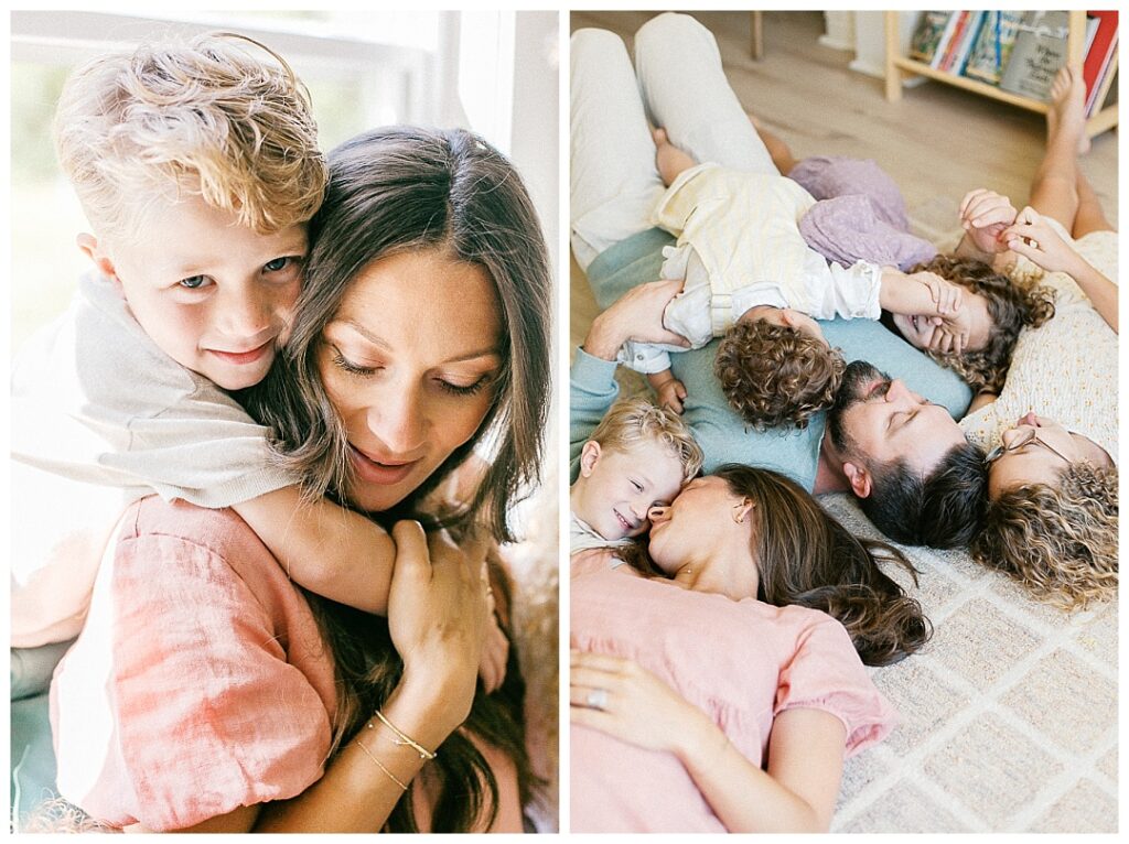 snuggly in-home maternity photos in huntsville, al